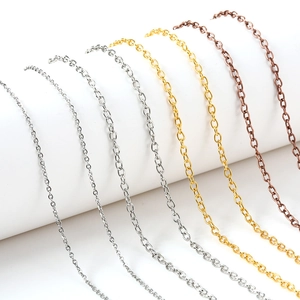 Cadenas De Collar De Acero Inoxidable E Hierro Con Cierres De Langosta Para Hacer Joyas DIY Cadenas Cruzadas Minimalistas