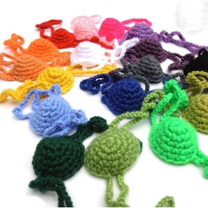 Colorful handmade crochet nose warmers for Halloween party props and funny photo accessories