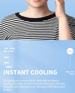 Detail of disposable cooling eye mask made of ES cold feeling non-woven fabric