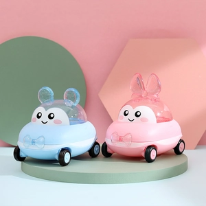 Cartoon Car Shape Candy Case Plastic With Transparent Glitter Lid For Baby Shower Birthday Party Souvenir Gift Container