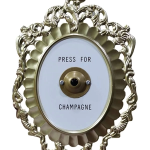 European vintage golden Press For Champagne button wall decoration for luxury home decor
