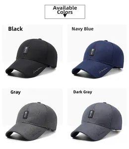 Narason leisure baseball caps in four colors: black, navy, grey, and dark grey