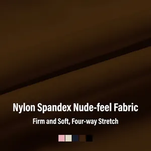 Seamless coffee brown yoga bra with 4-way stretch fabric and skin-friendly nylon texture