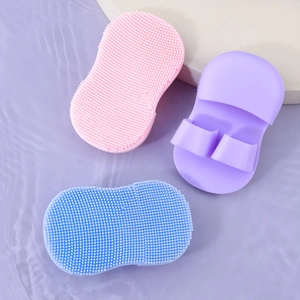 Silicone Facial Cleansing Brush Finger Massage Soft Bristle Pore Cleaner Makeup Remover Portable Skin Care Tool