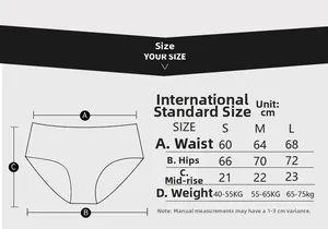 Guide des tailles pour strings côtelés femme avec mesures de taille et hanches