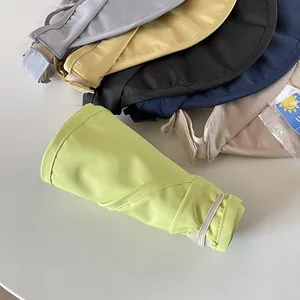 Foldable UPF50+ sun hats in multiple colors like green, grey and navy blue for outdoor sports