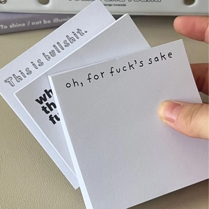 Sarcastic Sticky Notes Funny Office Humor Paper Memo Pad Novelty Work Gift Self Adhesive Stationery