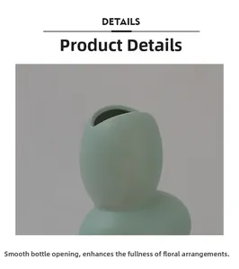 Gros plan du rebord arrondi du vase en céramique avec texture mate pour l'art floral