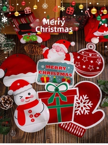 Set dettagliato di 6 sacchetti regalo di Natale autochiudenti con motivi festivi