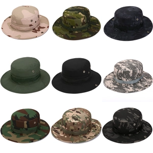 Tactical Boonie Hat Outdoor Camouflage Sun Protection Wide Brim Fishing Hiking Camping Ripstop Breathable For Men Women