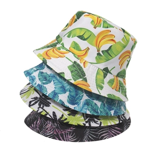Bucket Hat Polyester Printed Tropical Paisley Outdoor Sun Protection Beach Summer Casual Unisex Fisherman Cap