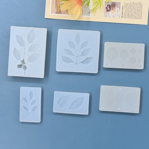 Set di 6 stampi in silicone a forma di foglia per decorazione di torte e pasticceria DIY