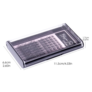 Professional box of large capacity individual cluster eyelashes for natural volume