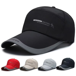 Outdoor Sports Baseball Cap Extended Brim Sunscreen Breathable Polyester Cotton Adjustable Sun Hat For Men Women