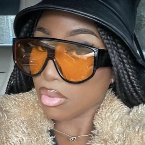 Oversized Shield Sunglasses For Women Men Fashion One Piece Lens Windproof Cyberpunk Wrap Around Shades UV400 Sunglasses