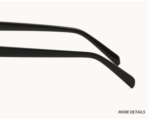 Detail of matte black aviator sunglasses temple with smooth curved ends and fine texture