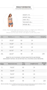 Detaillierte Größentabelle für Jeans-Shorts mit niedriger Taille und Modelmaßen
