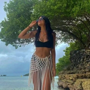 Handmade white macrame fringe waist wrap for beach holidays and bohemian style