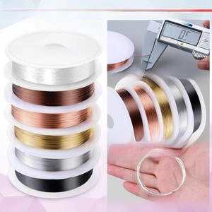 Detailed 0.5mm 24 gauge beading wire set in five colors for jewelry making DIY
