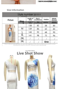 Tableau des tailles détaillé pour la robe longue bustier de vacances avec mesures de buste