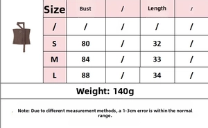 Tableau des tailles détaillé pour pantalon large à paillettes avec buste et longueur