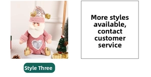 Pink Nordic Christmas gnome plush with heart window and silver sequin hat detail