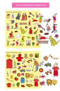 Educational stickers featuring animals and objects for interactive children cognitive games