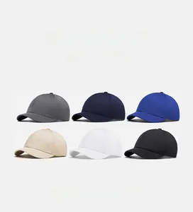 Mesh baseball cap detail showing breathable honeycomb fabric in six different colors