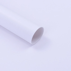 Close-up of white floral tissue paper roll for flower bouquet and gift packaging