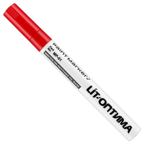 Waterproof red oil-based paint marker MP-01 for metal surfaces and balloon marking