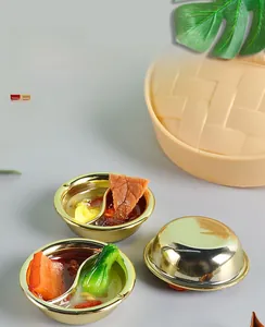 Detailed macro view of a miniature hot pot model with realistic food resin ingredients