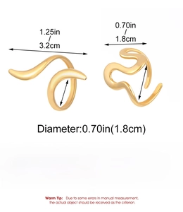 Detail specifications for stainless steel golden starfish ring showing size and weight
