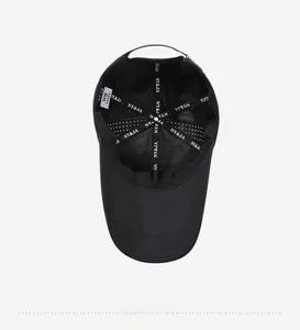 Internal view showing reinforced seams and breathable fabric of the quick-dry baseball cap