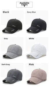 Detailed comparison of breathable quick-dry baseball caps in six different color options