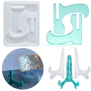 DIY Silicone Mold For Resin Casting Mobile Phone Holder Photo Frame Quicksand Decorative Desktop Ornament Crafting Tool