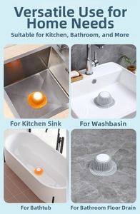 Filtro in silicone per lavello di cucina, bagno, vasca e scarico a pavimento universale