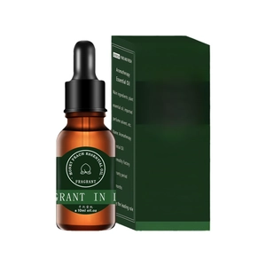 Honey Peach essential oil 10ml set with amber glass dropper bottle and green gift box