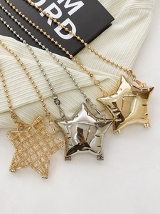 Star Shaped Crossbody Mini Bag Zinc Alloy Mirror Finish Hollow Woven Metal Hard Shell Box Evening Party For Women