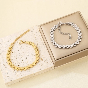 8mm Edelstahl-Uhrenarmband-Kette in Gold und Silber mit verstellbarem Karabinerverschluss