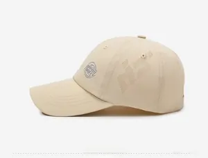 Detail of laser-cut ventilation holes and OPPORTUNITY logo on quick-dry cap