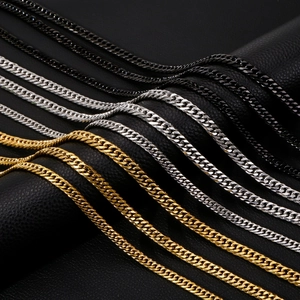Cuban Link Chain Necklace 304 Stainless Steel Punk Hip Hop Style Heavy Duty Thick Jewelry For Men And Women