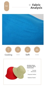 Close-up of soft cotton twill fabric showing breathable texture on fisherman bucket hats