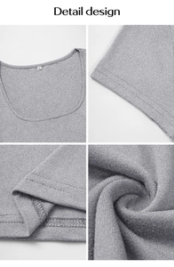 Detail design of a grey Y2K slim fit cropped T-shirt showing neckline and knit fabric texture