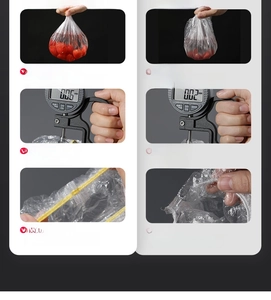 Detailed comparison of 0.6mm LDPE thick sealed wrap vs 0.2mm HDPE standard food wrap bags