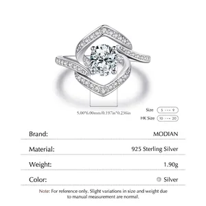 Luxurious S925 sterling silver ring with oval crystal and geometric crisscross lines