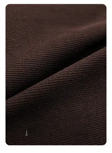 Close-up of brown ribbed functional fabric made of 90% nylon and 10% spandex material