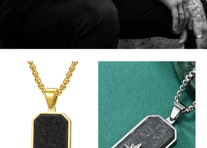 Detailed comparison of gold and silver carbon fiber military dog tag necklaces for men