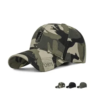 Sports Embroidery Cotton Baseball Cap Camouflage Adjustable Sun Protection Outdoor Casual Hat For Men Women