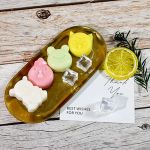 Silicone animal molds for DIY resin art, candles and chocolates in 4 pastel shapes