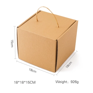 Detail view of the rocket stacking toy packaging box, size 18x18x15cm, weighing 926g
